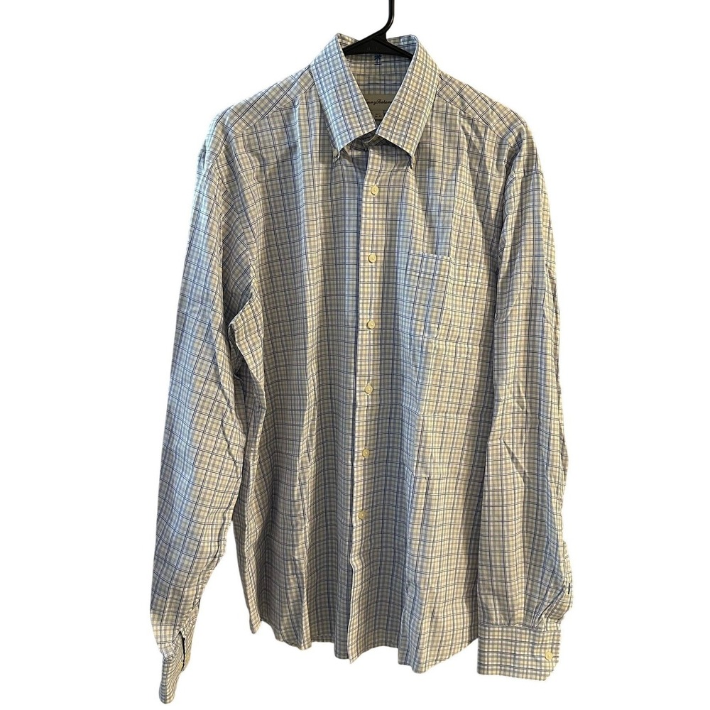 Tommy Bahama Men's‎ Plaid Long Sleeve Button Down Shirt Size 16